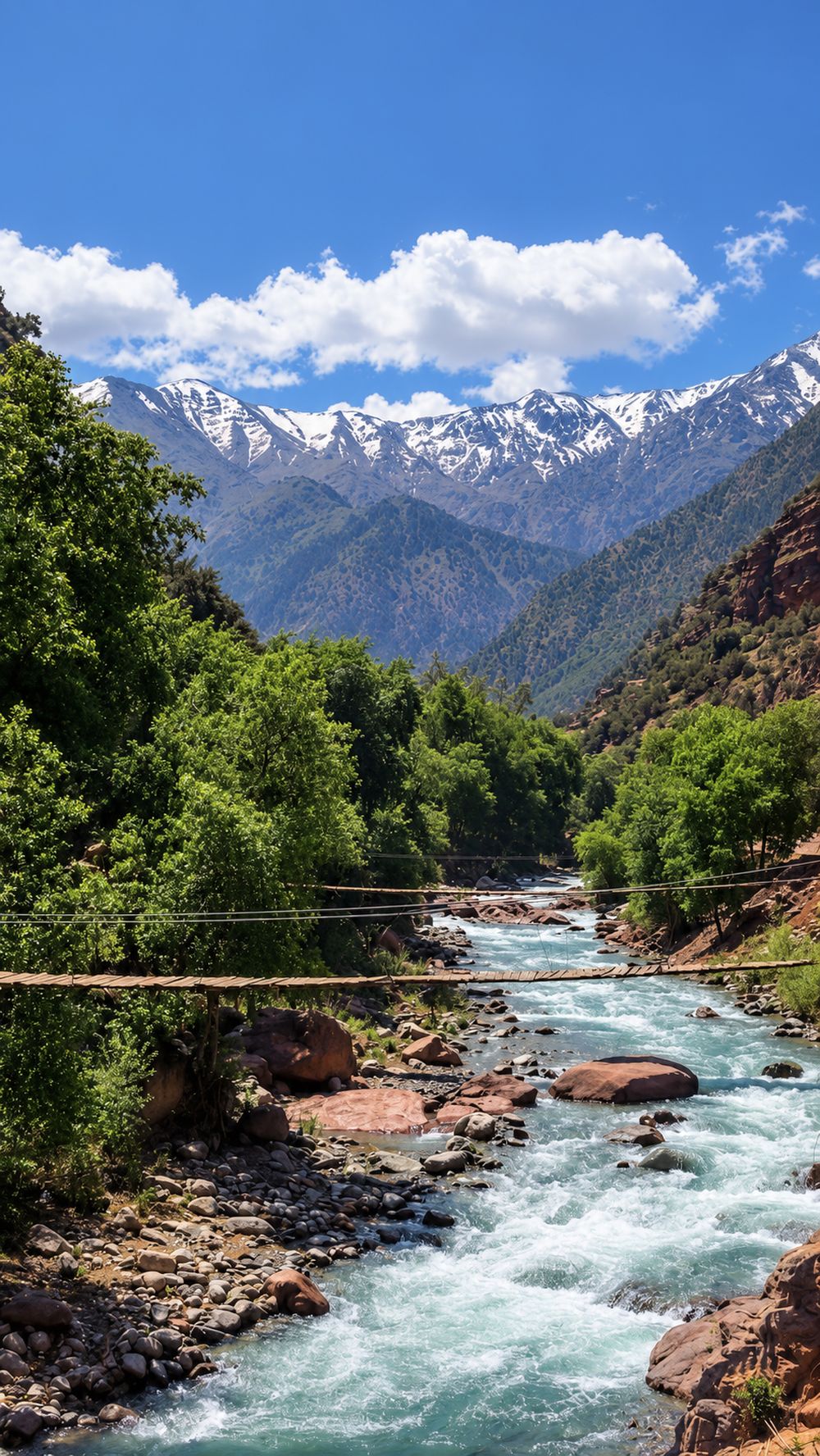 La vallée de l'Ourika, dans le Haut Atlas